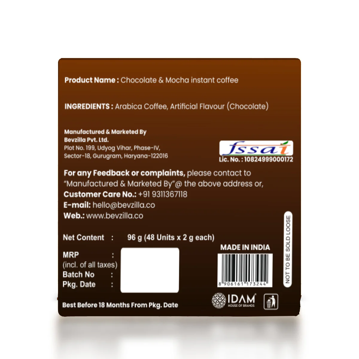 48 Choco Mocha Coffee Sachets Pack - Image 5