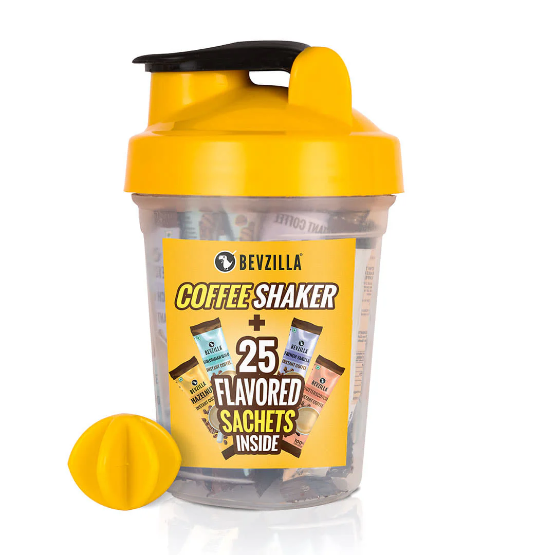 25 Flavoured Coffee Sachets + Shaker - Image 7