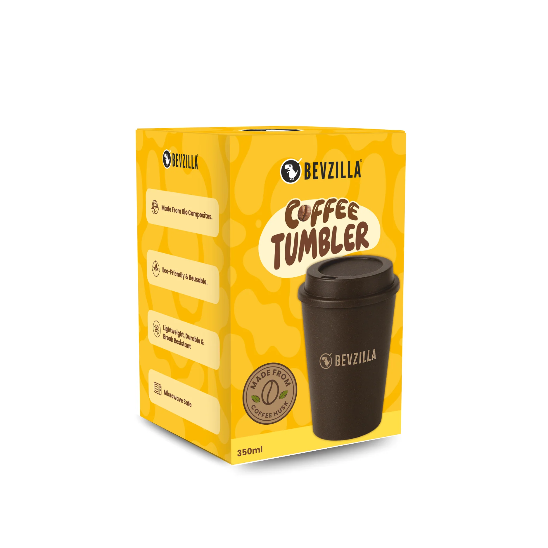Reusable Coffee Husk Tumbler - 300ml - Image 3