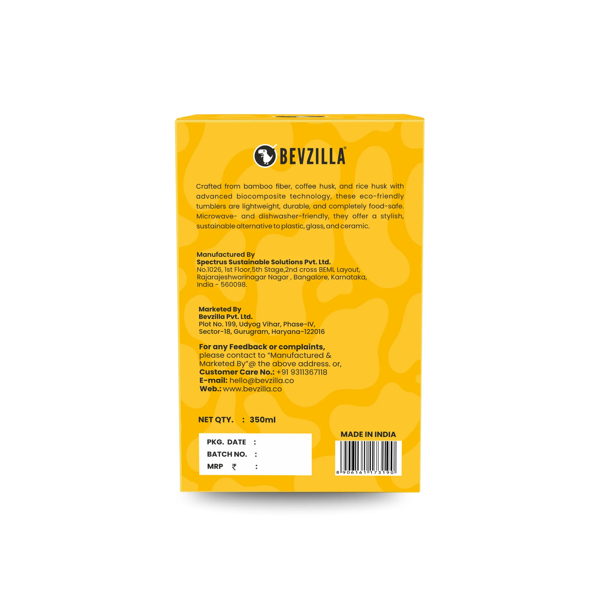 Reusable Coffee Husk Tumbler - 300ml - Image 4