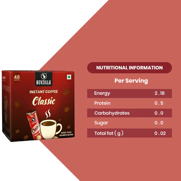 48 Classic Instant Coffee Sachets Box - Image 6