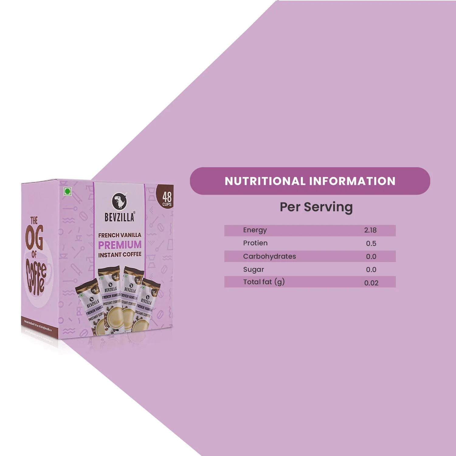 48 French Vanilla Coffee Sachets Box - Image 6