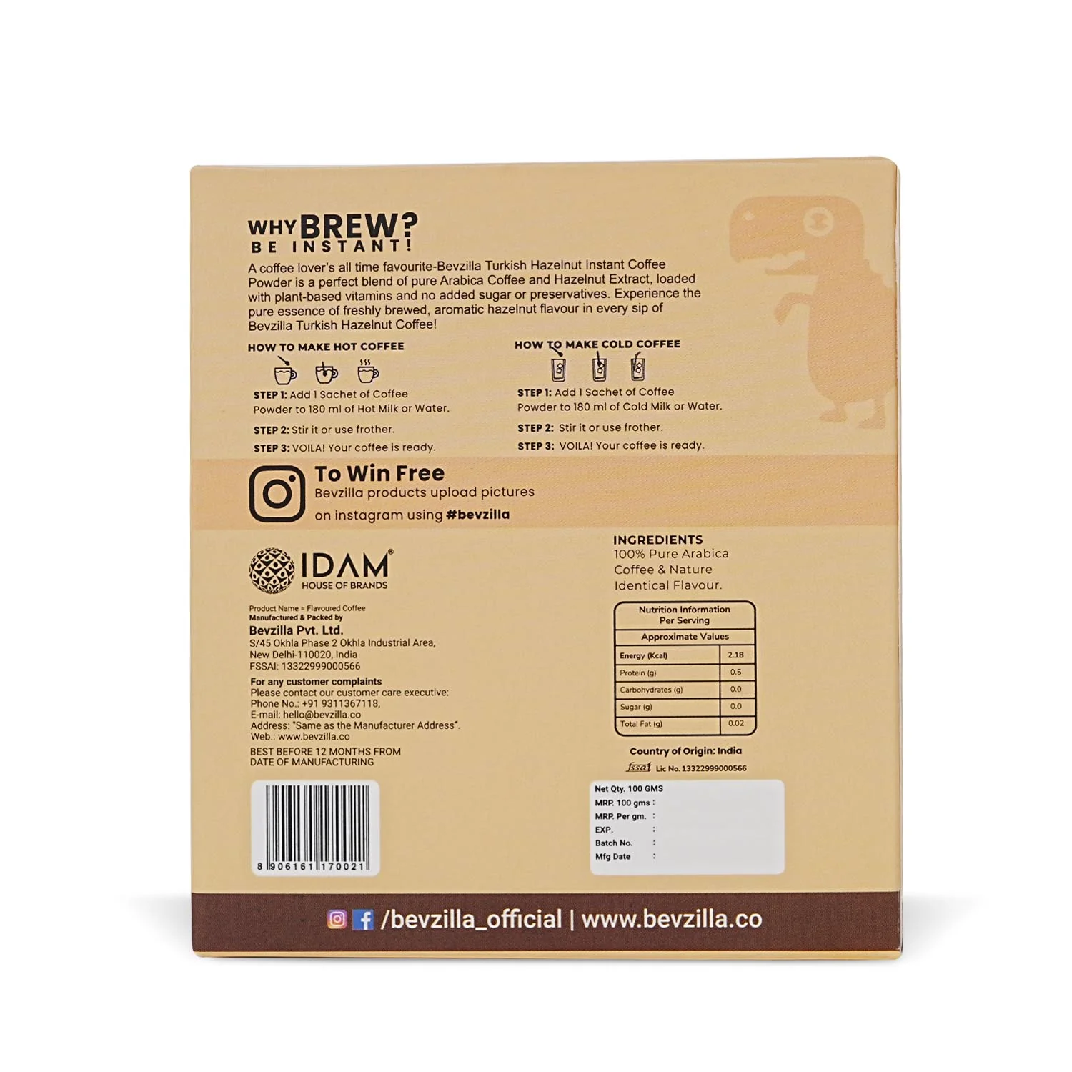 48 Hazelnut Coffee Sachets Box - Image 7