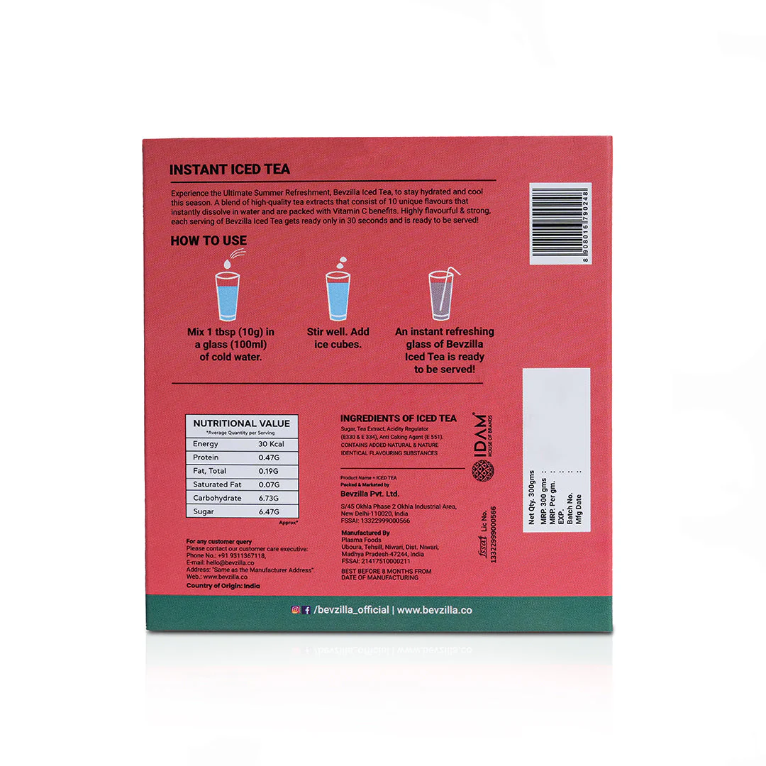 Iced Tea Powder 10 Assorted Flavours Pack - Image 5