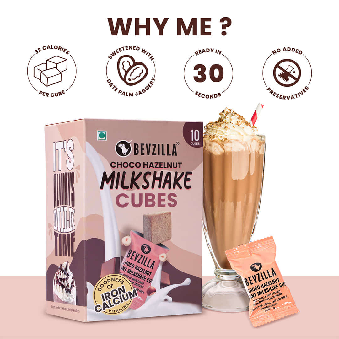 10 Choco Hazelnut Milkshake Cubes - Image 3