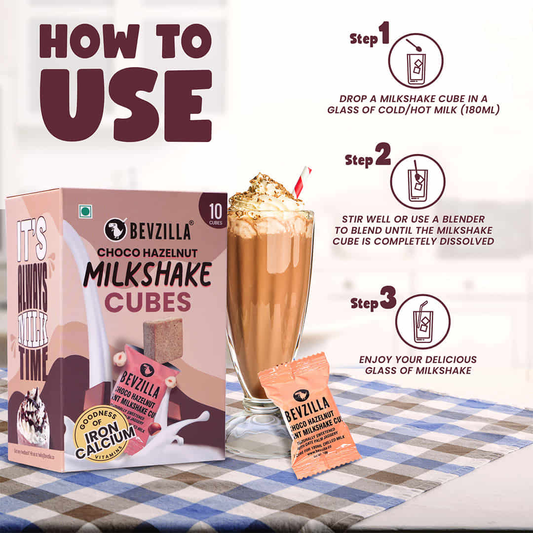 10 Choco Hazelnut Milkshake Cubes - Image 4