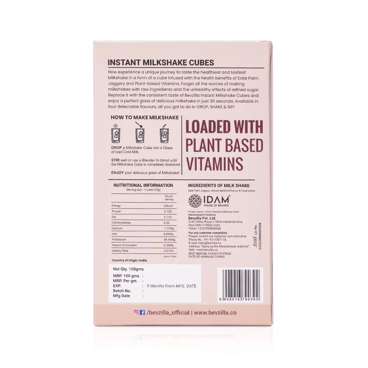 10 Choco Hazelnut Milkshake Cubes - Image 6